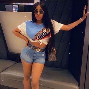 Size Small Fendi logo cotton shirt